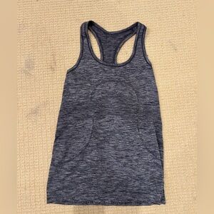 Lululemon Swiftly Tech Racerback Tank Top in Grey and Black - Size: 10
